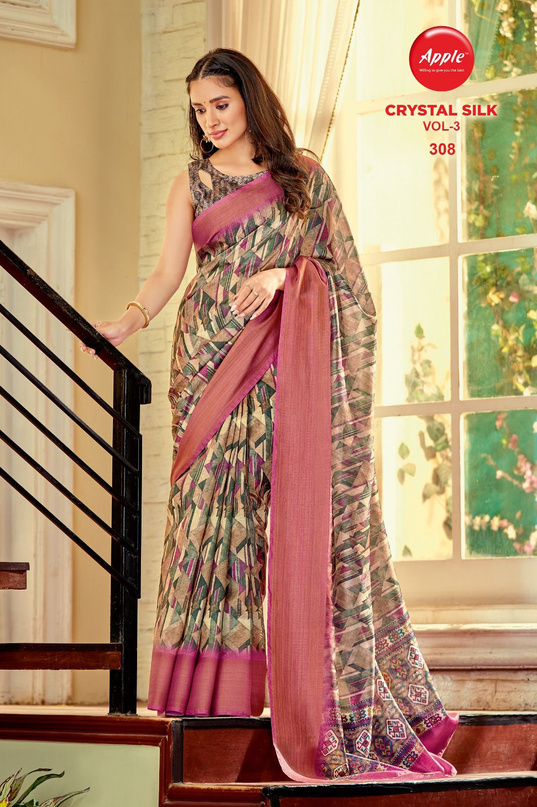 Crystal Silk Vol 3 By Apple Daily Wear Sarees Catalog